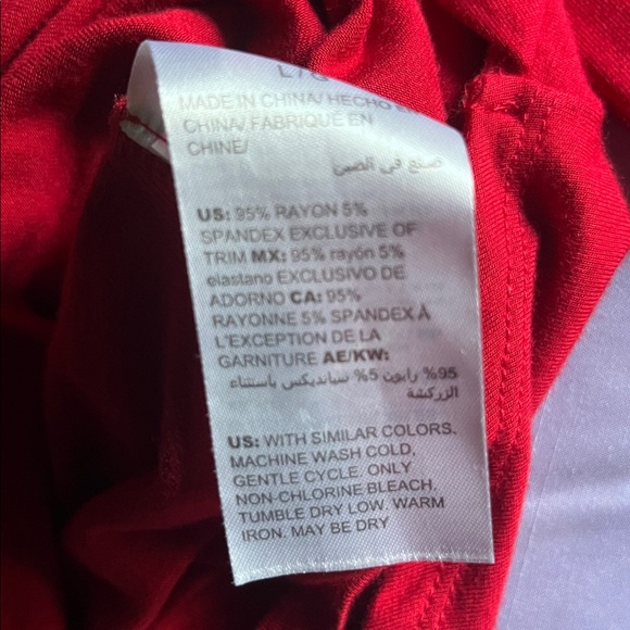 Soma Red Asymmetrical Wrap Blouse - Picture 5 of 5